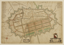 216114 Plattegrond van de stad Utrecht met de uitbreiding en fortificatie volgens het uitbreidingsplan van de ...